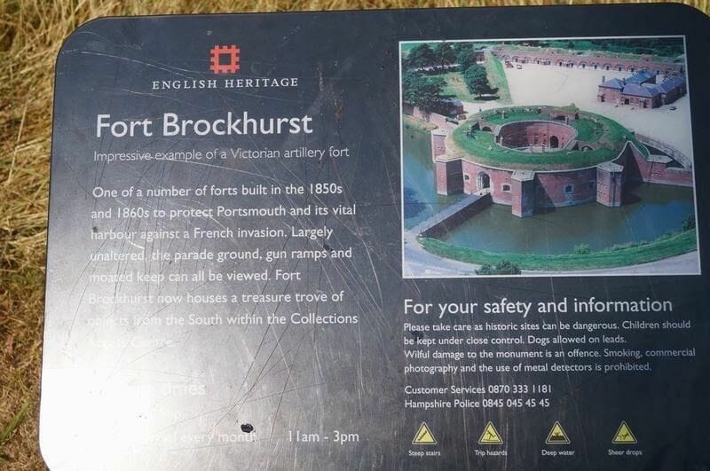 Fort Brockhurst, castillos de Portsmouth, castillos medievales ingleses, fortalezas