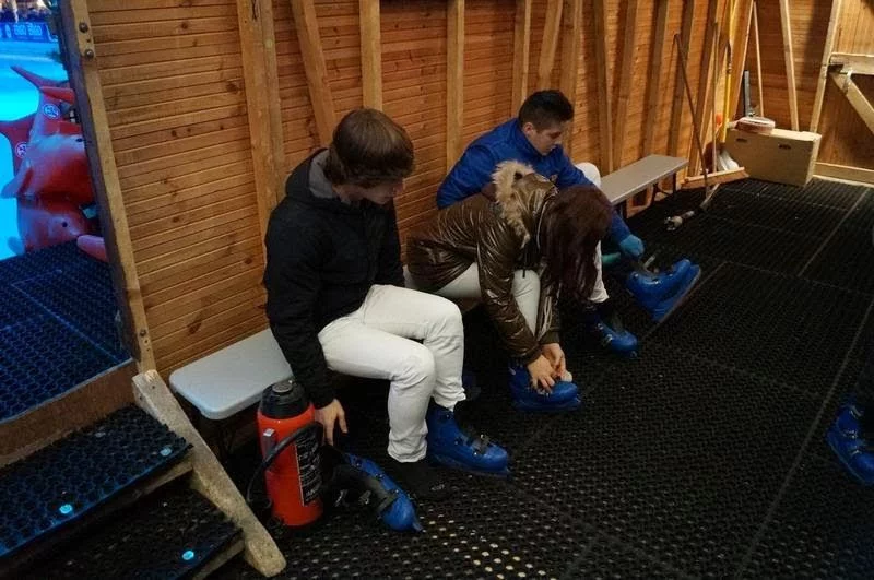 patinar sobre hielo en Lieja 