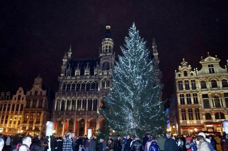 Gran plaza Navidad en Bruselas