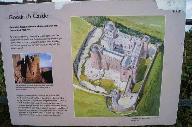 castillo de Goodrich plano
