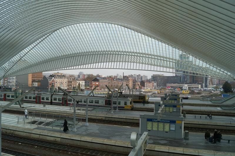estación de tren de Lieja de Santiago Calatrava