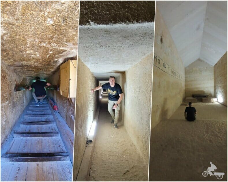 interior pirámide de Kefrén