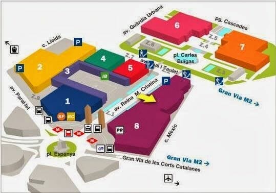 fira Barcelona Montjuic plano fira Barcelona
