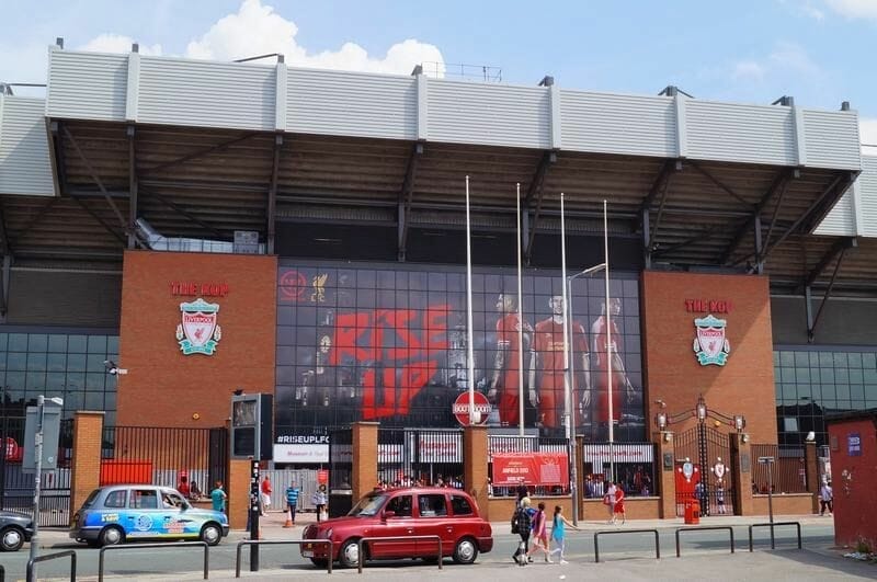 estadio del Liverpool, Anfield.