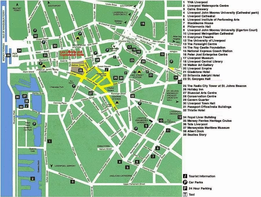 mapa de Liverpool