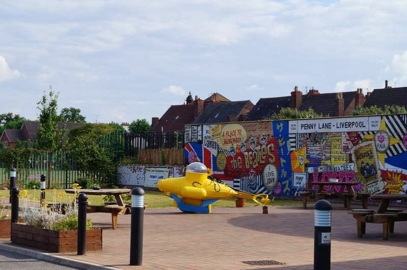 homenaje a los Beatles en Penny lane penny lane liverpool