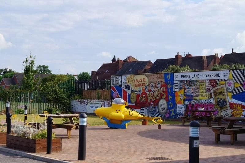 homenaje a los Beatles en Penny lane penny lane liverpool