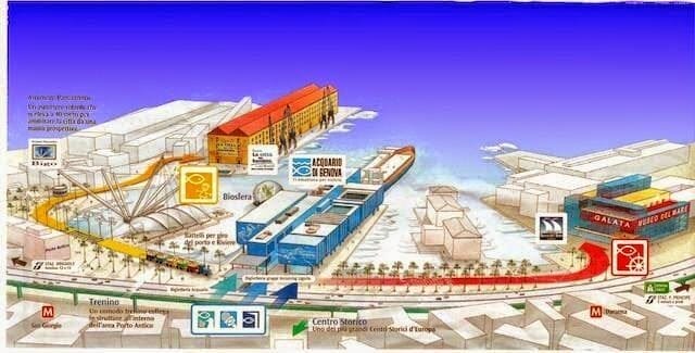 puerto viejo genova mapa