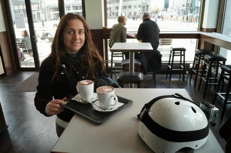 cafe tras el segway