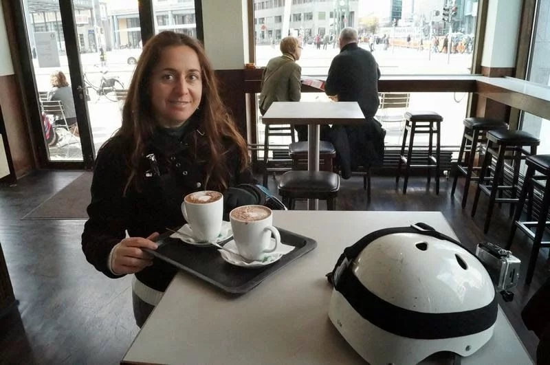 cafe tras el segway