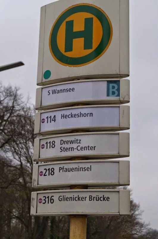 Parada bus 114 Wannsee