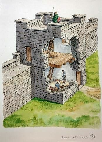 Willowford East turret 48A dibujo