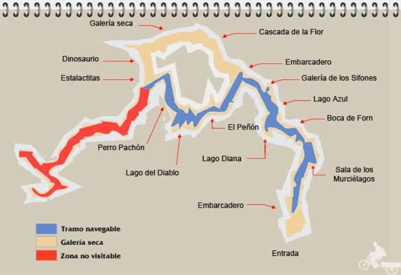 mapa de las coves de sant josep