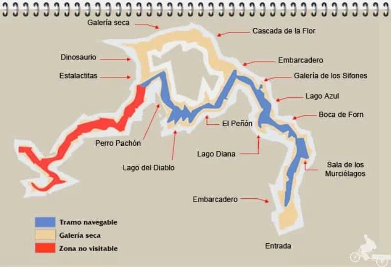 mapa de las coves de sant josep