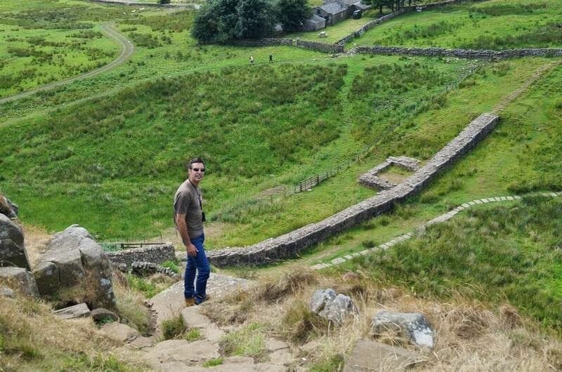 tramo del muro de adriano
