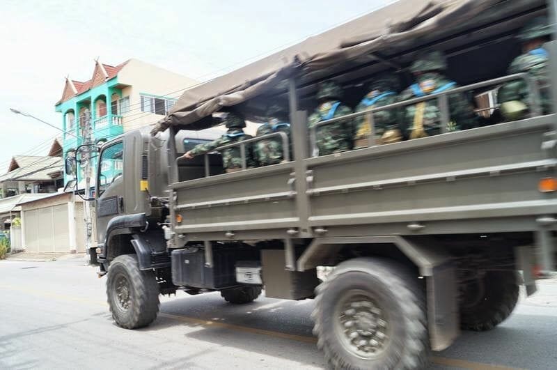 camión ejército Bangkok