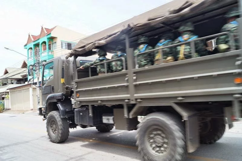 camión ejército Bangkok