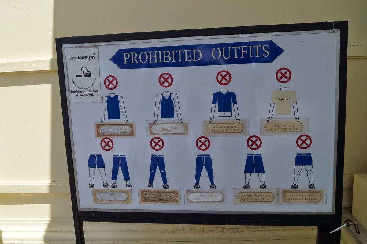 que ropa llevar para entrar Gran Palacio de Bangkok