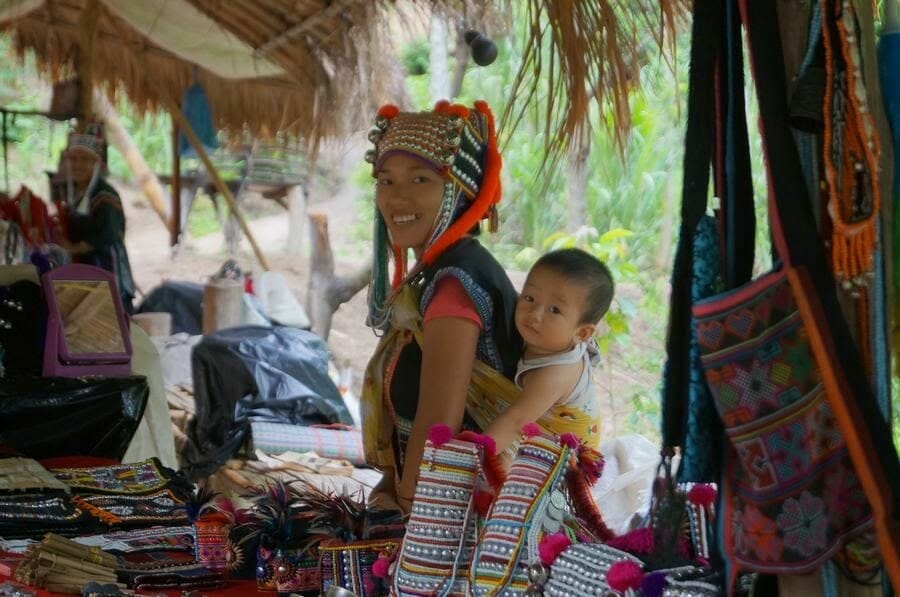 Mujeres Jirafa chiang mai