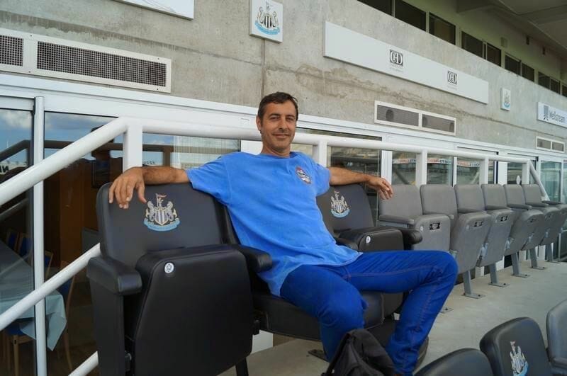 asientos estadio de fútbol del Newcastle