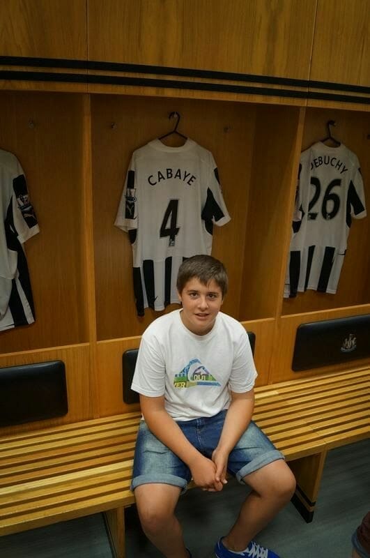 Vestuarios estadio de fútbol del Newcastle