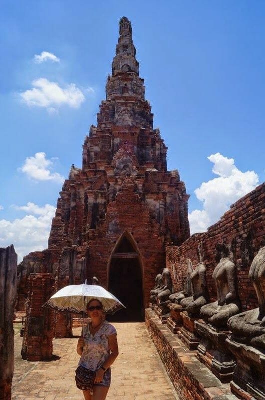 ruinas ayutthaya, Wat Chaiwatthanaram, templos tailandia,