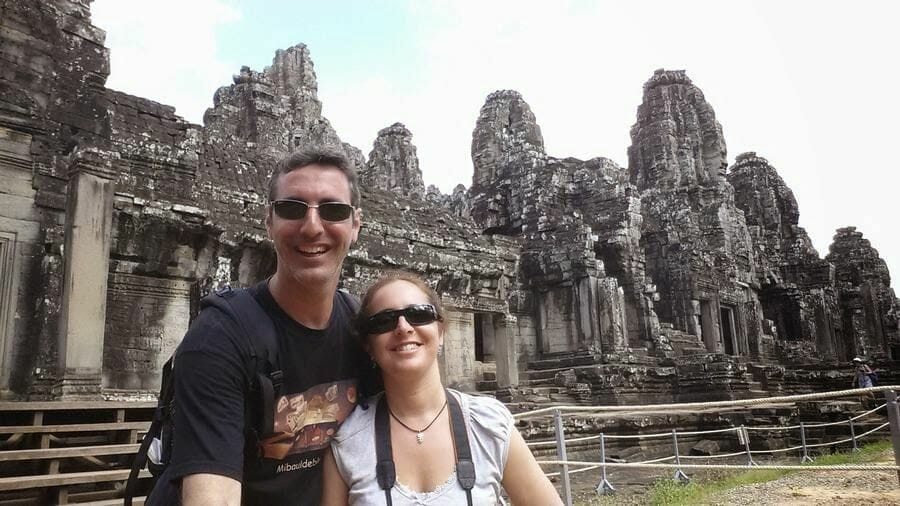 Templo Bayon en el circuito corto de Angkor