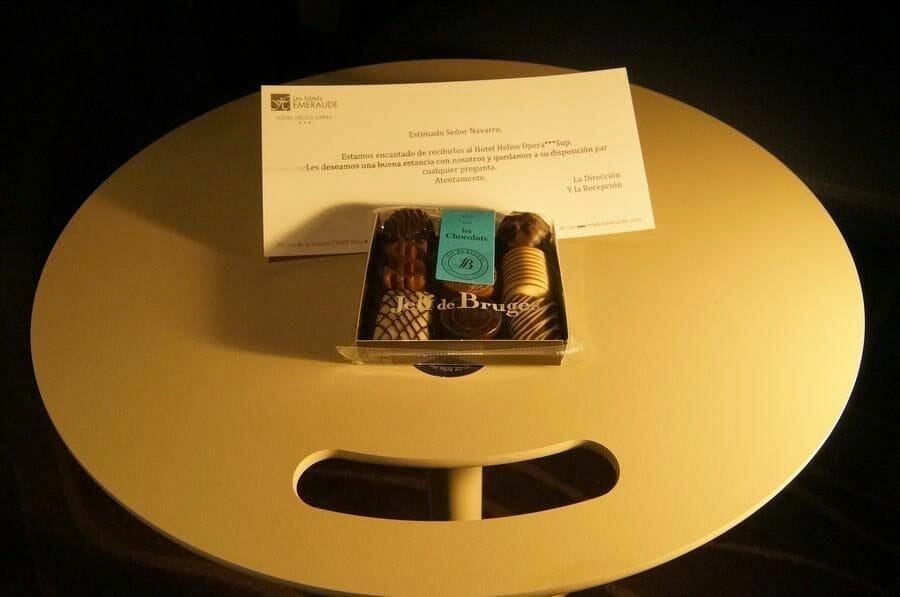 regalo bienvenida Hotel Helios Opera de París