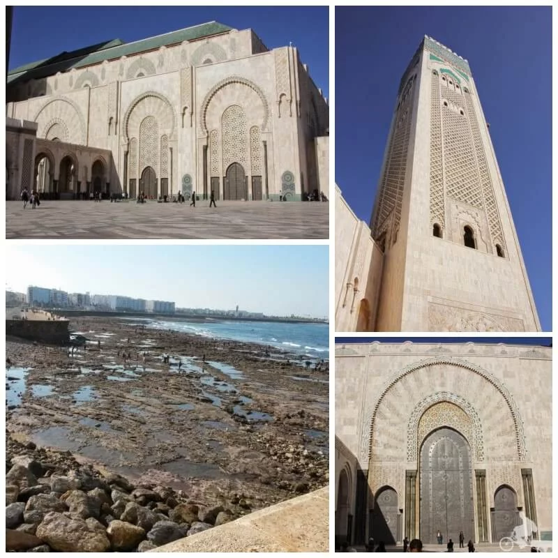 fachada de la gran mezquita de hassan ii en casablanca