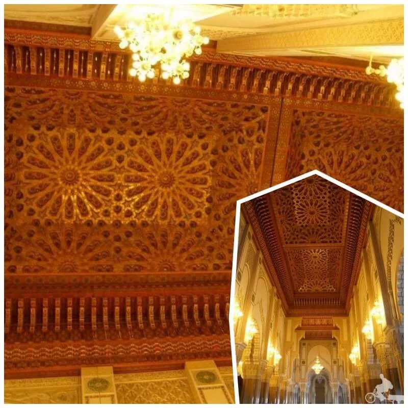 techo mezquita hassan II de casablanca