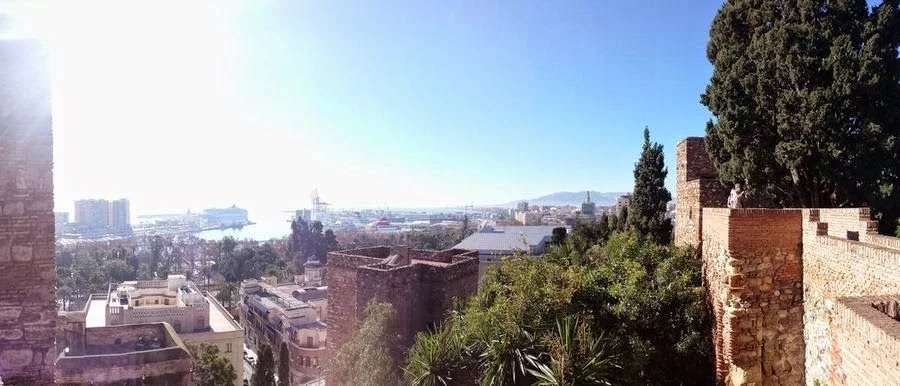 vistas desde Alcazaba de Málaga