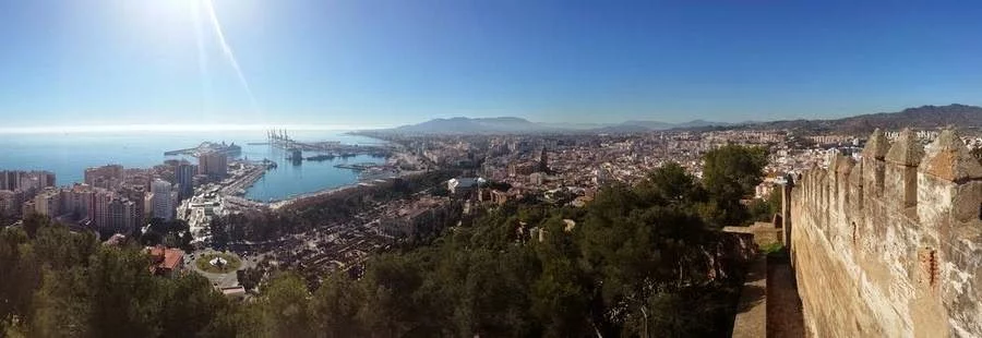 Castillo de Gibralfaro vistas de málaga