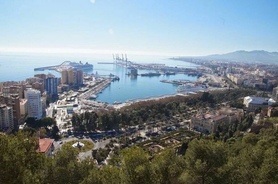 vistas malaga desde Castillo de Gibralfaro