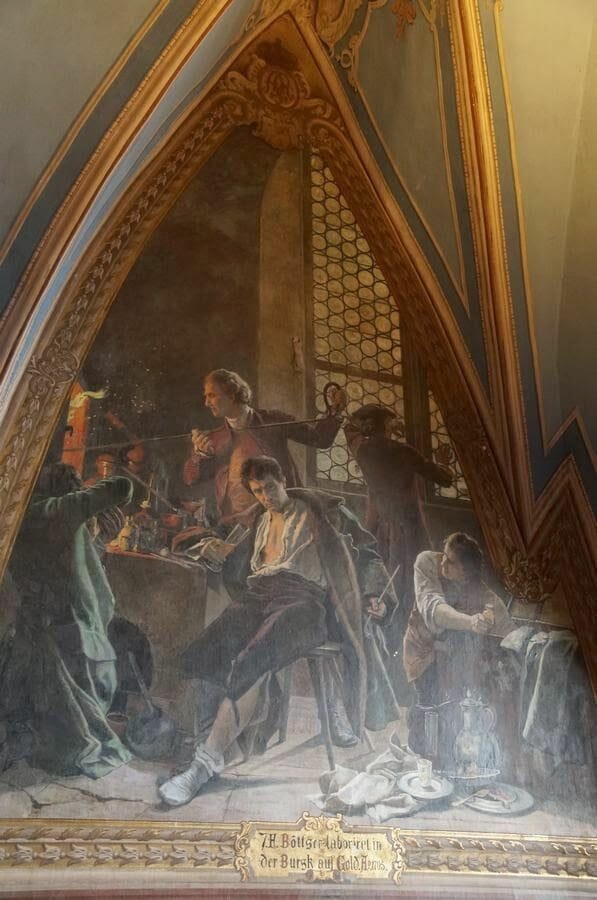 Castillo de Albrechtsberg, castillos alemanes, origen porcelana europea