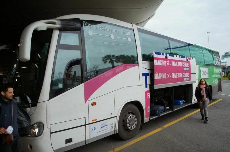 terravision, bus aeropuerto, fiumicino a roma