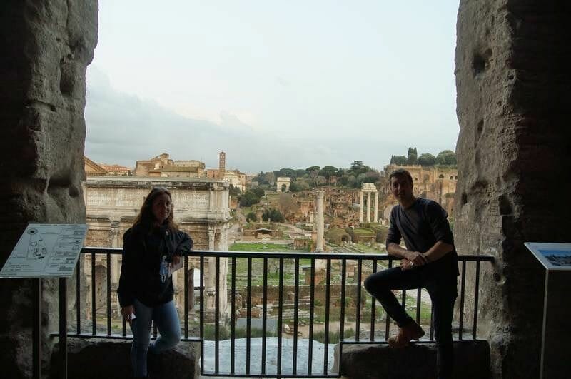 Vistas del foro desde los museos Capitolinos