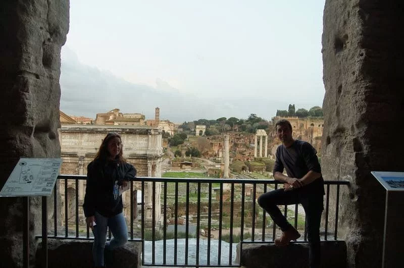 Vistas del foro desde los museos Capitolinos