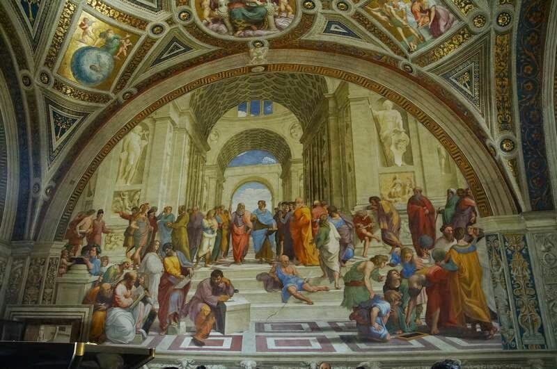 Escuela de Atenas museos vaticanos