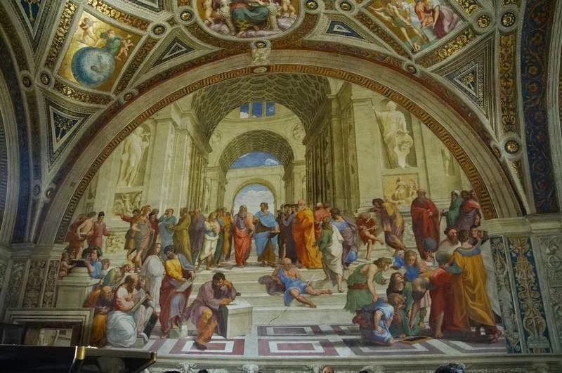 Escuela de Atenas - que ver en el vaticano