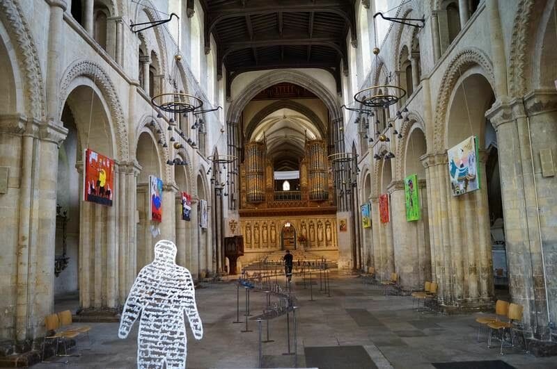 nave central catedral de Rochester