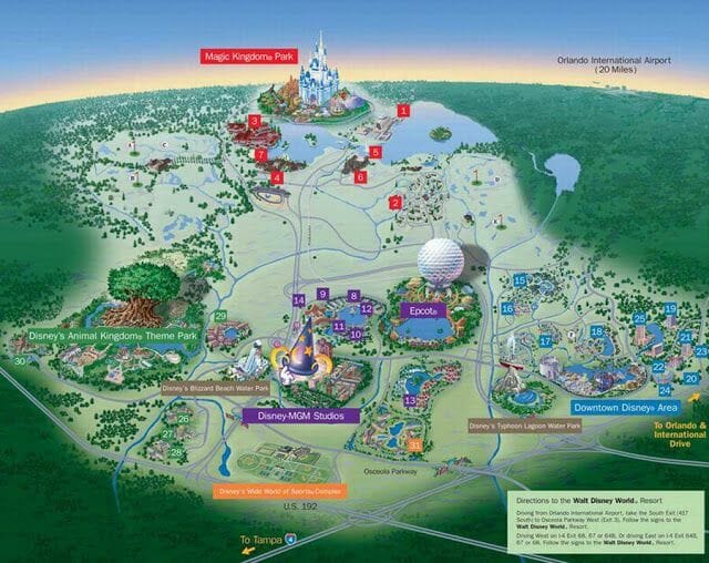 animal kingdom orlando mapa