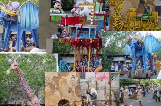 DESFILES DEL PARQUE animal kingdom orlando