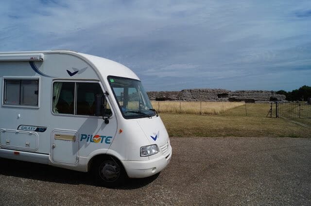 autocaravana en RICHBOROUGH ROMAN FORT