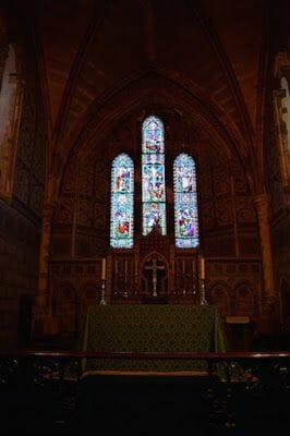 Capilla normanda de St. Mary vidrieras
