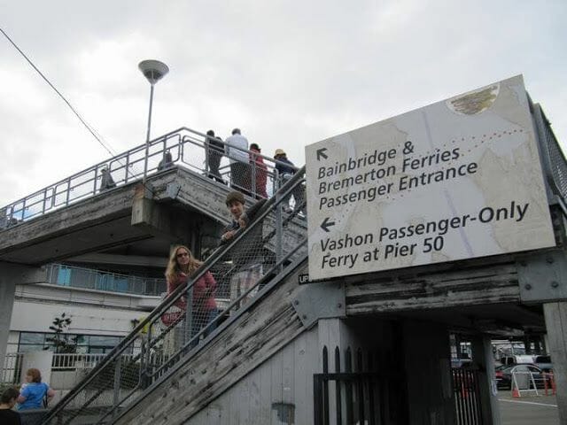 bainbridge ferry, Seattle, puerto Seattle