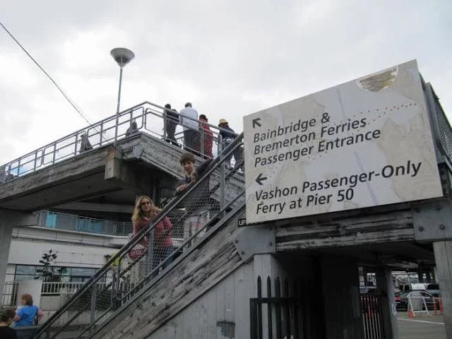 bainbridge ferry, Seattle, puerto Seattle