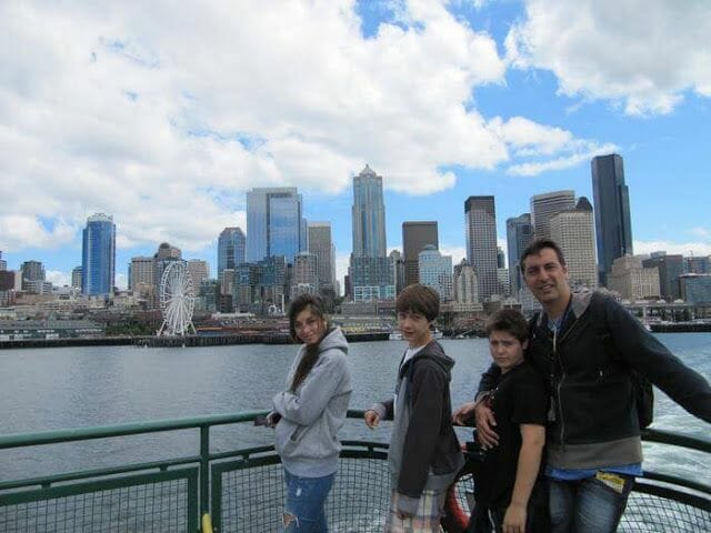 bainbridge ferry, Seattle, puerto Seattle, vistas Seattle desde el mar