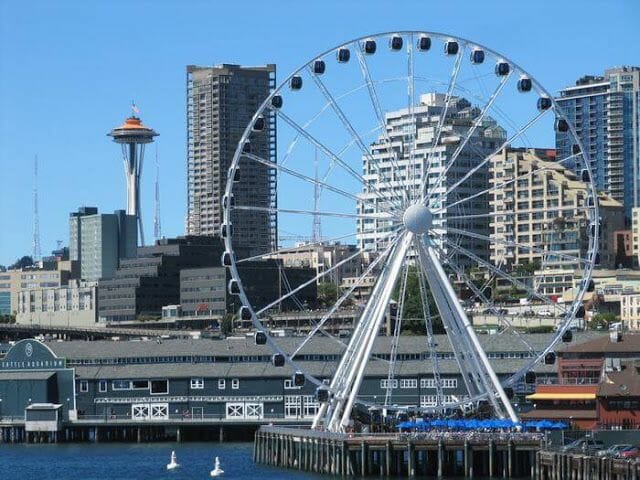 bainbridge ferry, Seattle, puerto Seattle