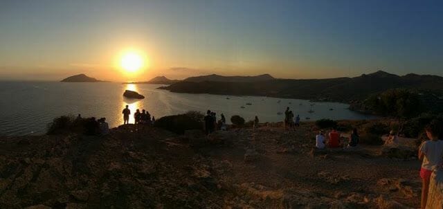 atardecer en cabo Sounion Atenas