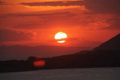 sunset en cabo Sunion